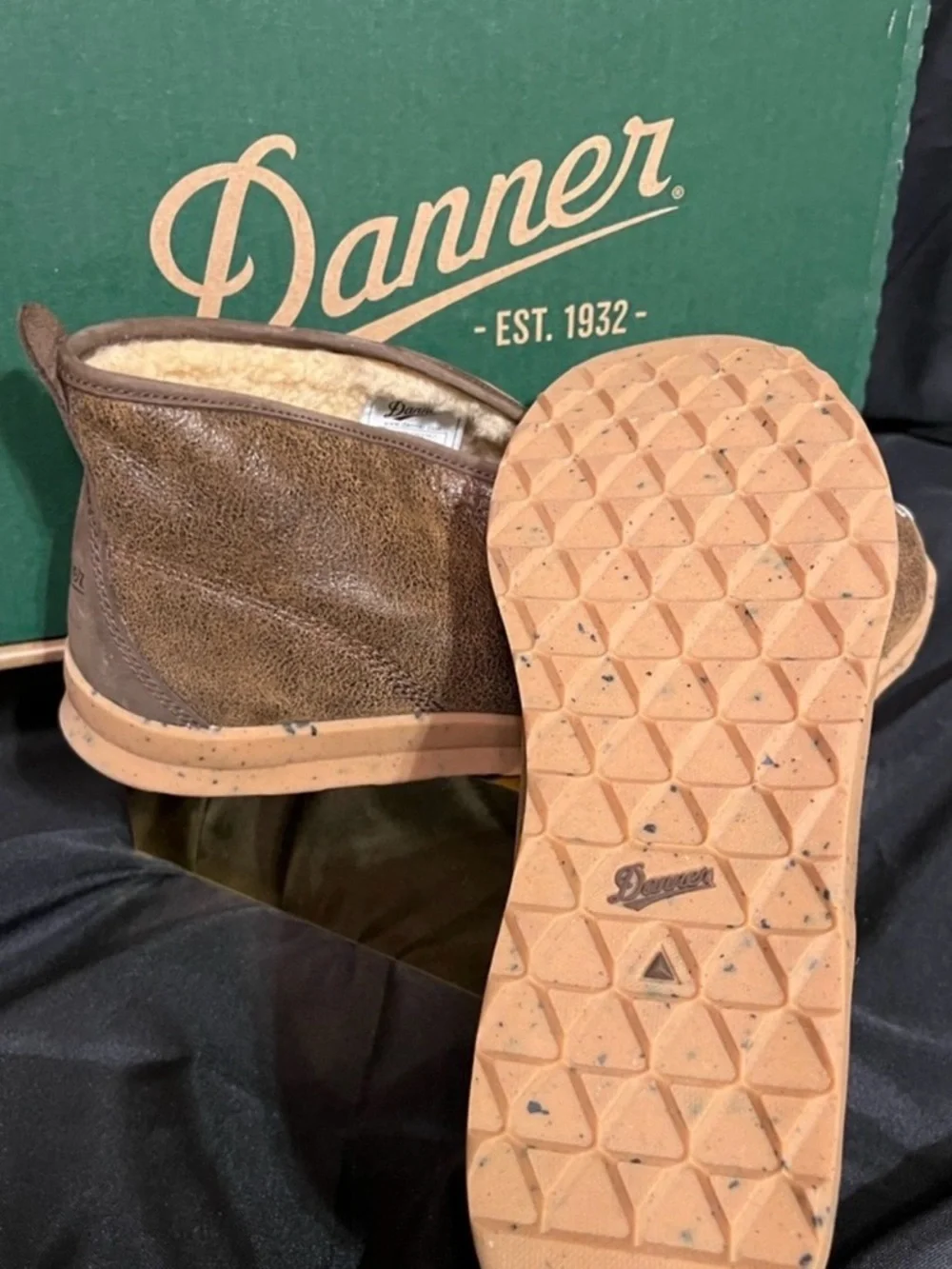 Danner Men’s Forrest Moc Boots Shearling-Lined Size 10.5 Men’s w/ Box